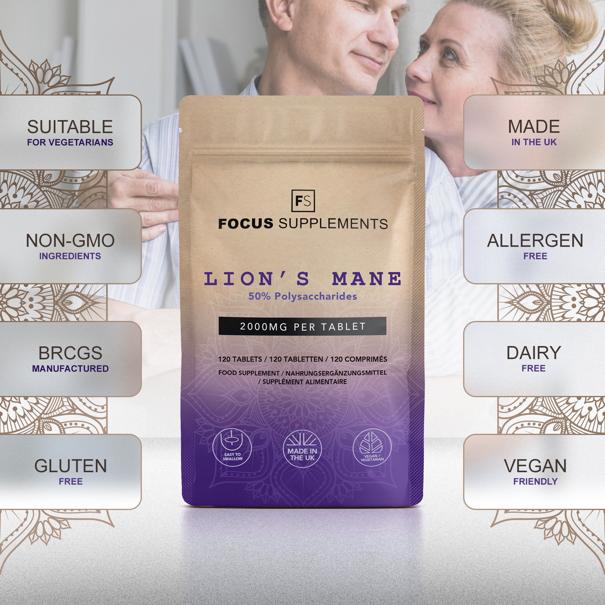 Lion’s Mane 50:1 Extract 2000mg