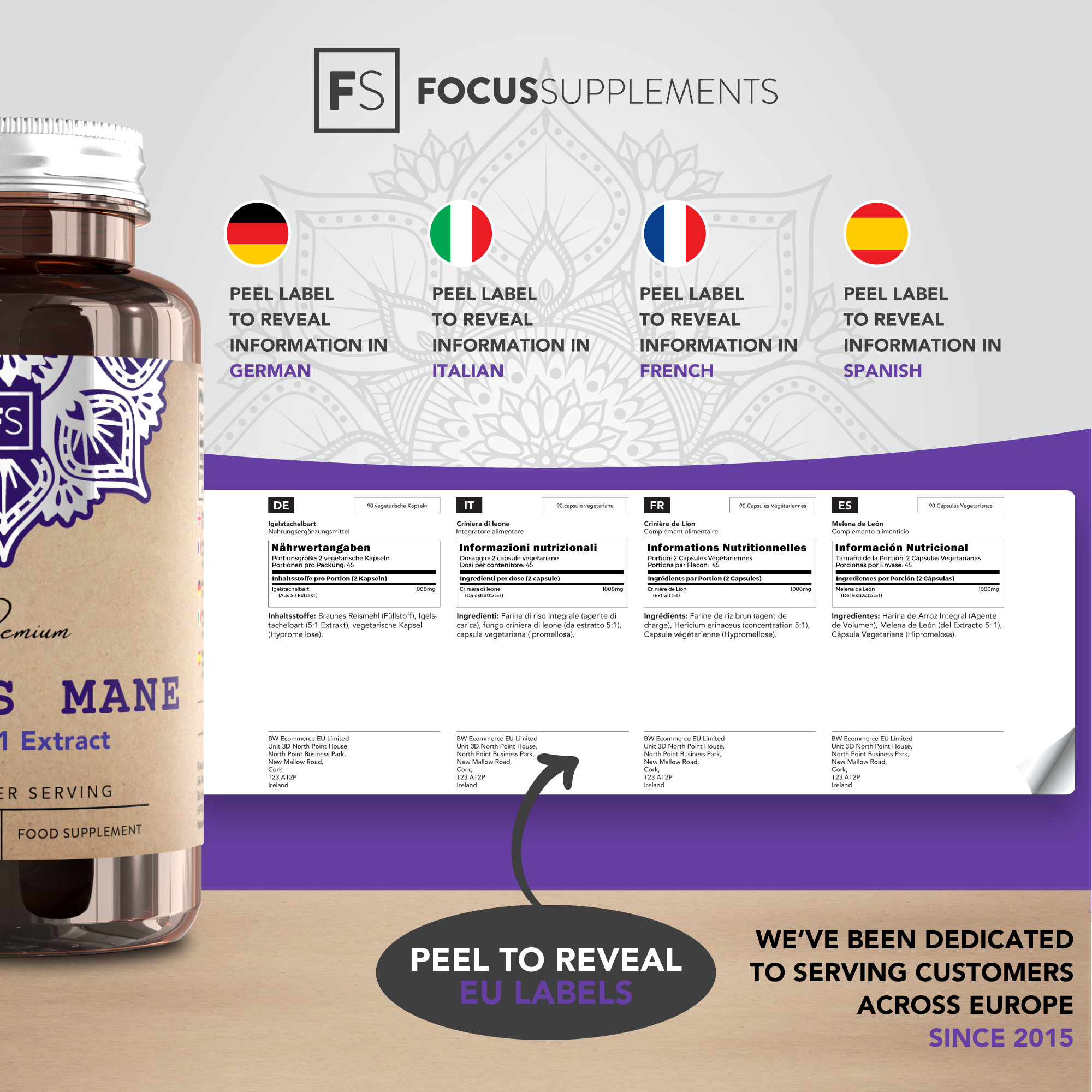 Lion’s Mane 5:1 Extract 1000mg