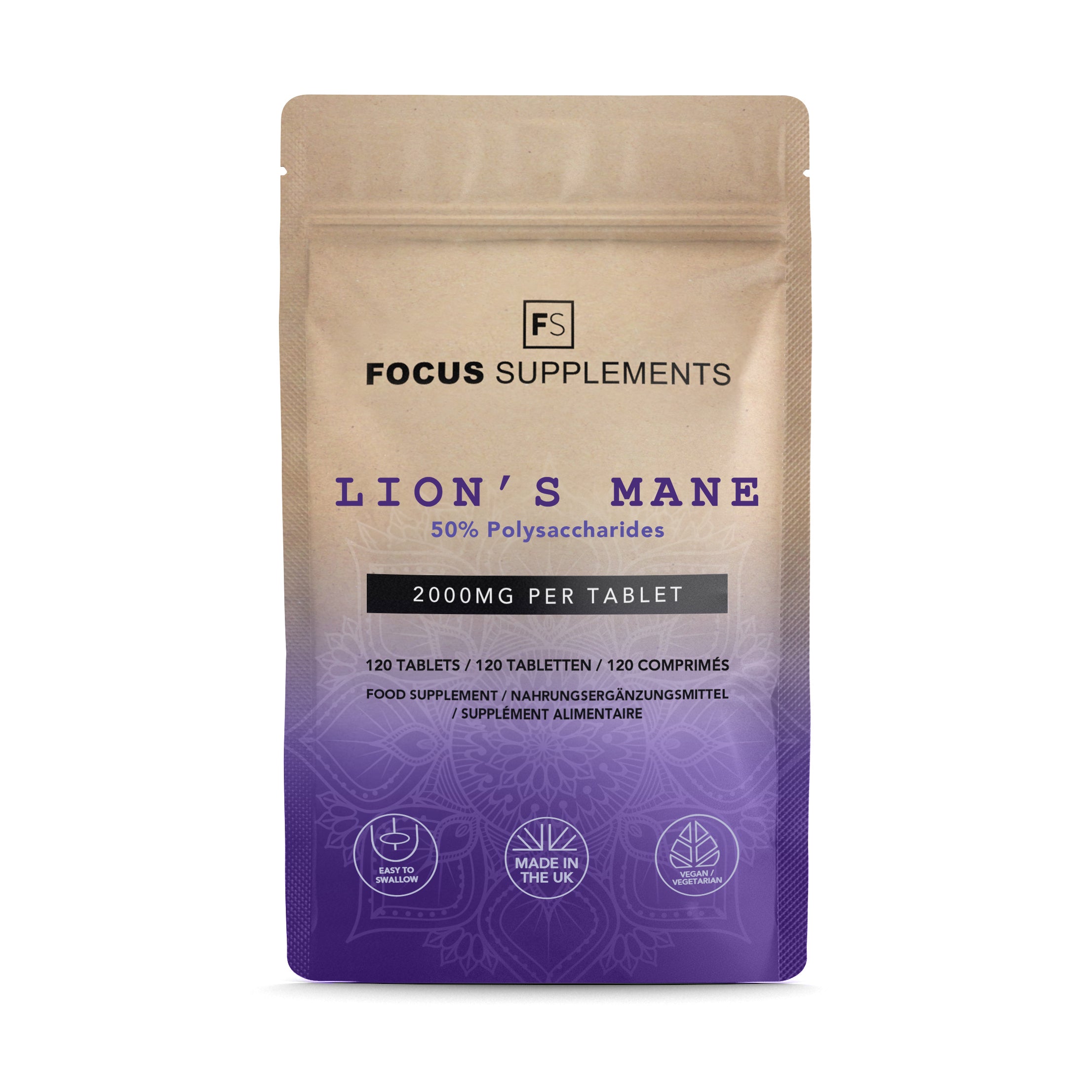 Lion’s Mane 50:1 Extract 2000mg