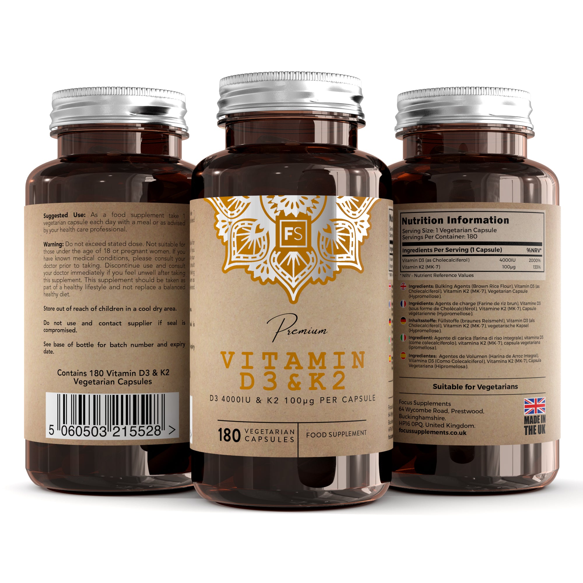 Vitamin D3 & K2