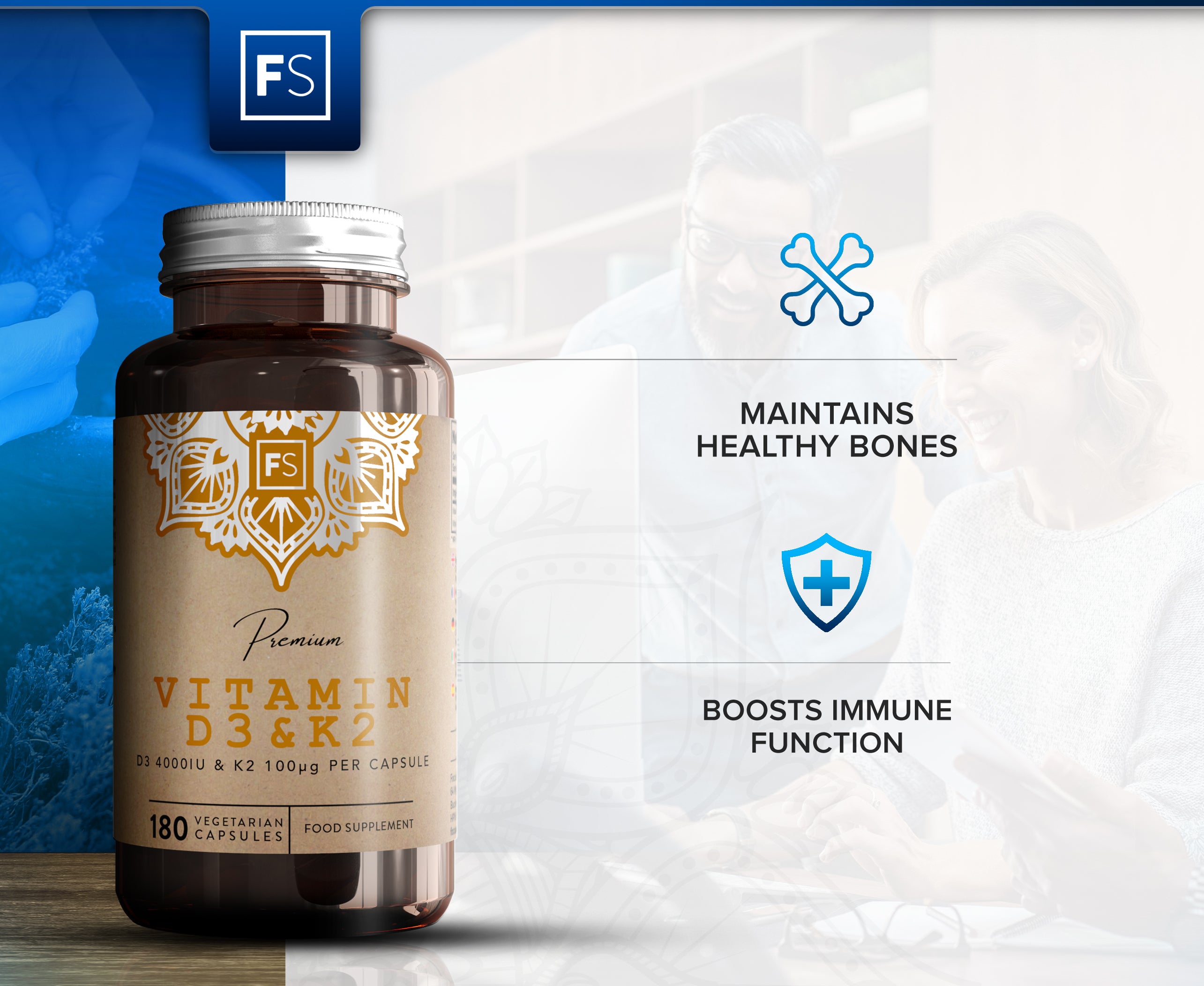 Vitamin D3 & K2