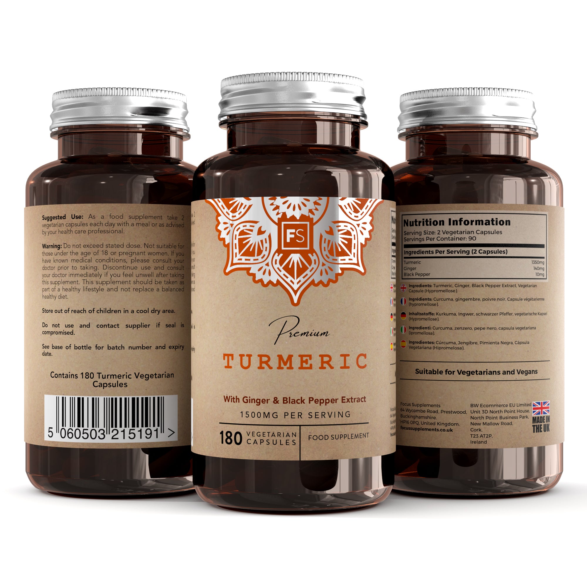 Turmeric, Ginger & Black Pepper Extract